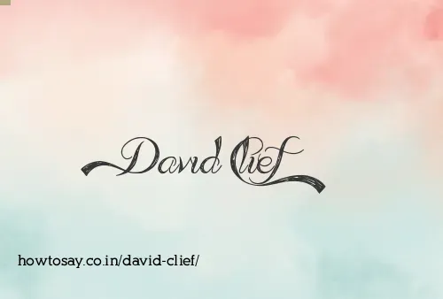 David Clief