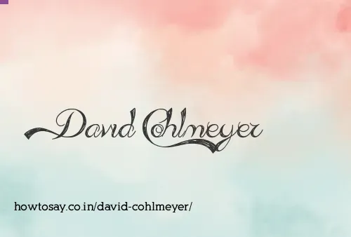 David Cohlmeyer
