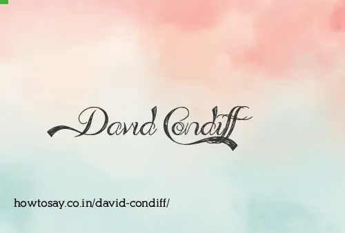 David Condiff