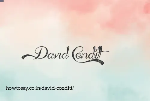 David Conditt