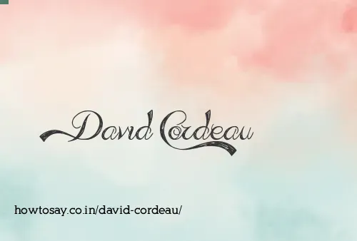 David Cordeau