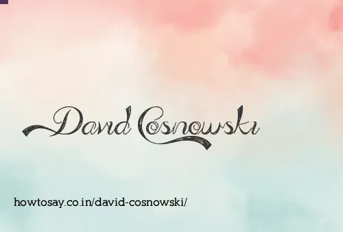 David Cosnowski