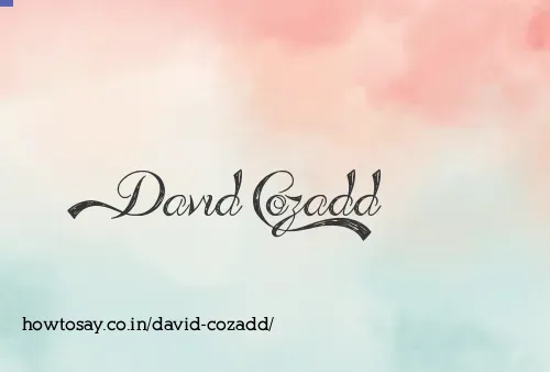 David Cozadd