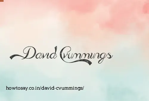 David Cvummings