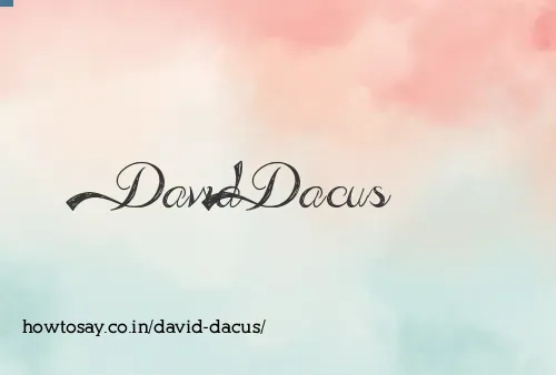 David Dacus
