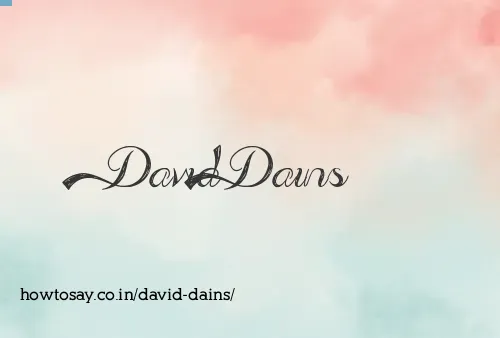 David Dains