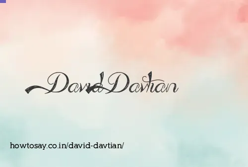 David Davtian