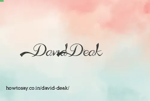 David Deak