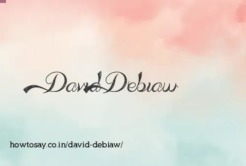 David Debiaw