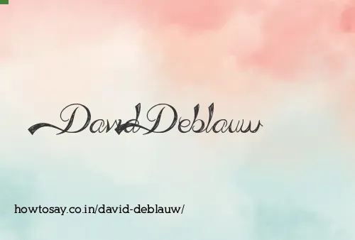 David Deblauw