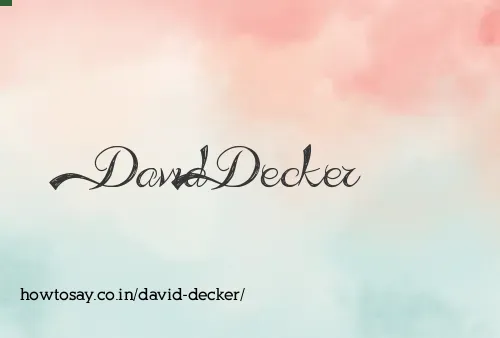 David Decker