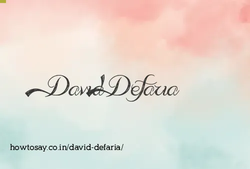 David Defaria