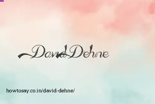 David Dehne