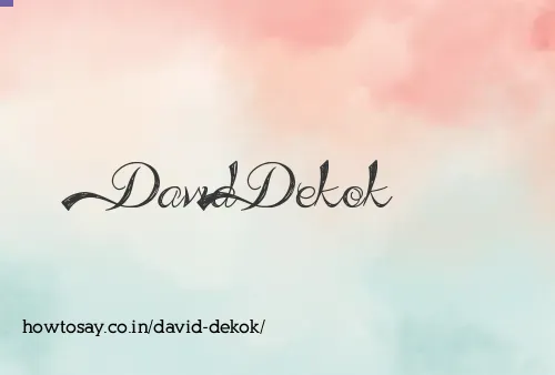 David Dekok