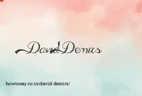 David Demirs
