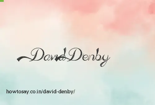 David Denby