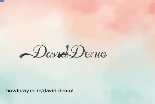 David Denio