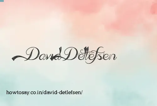 David Detlefsen