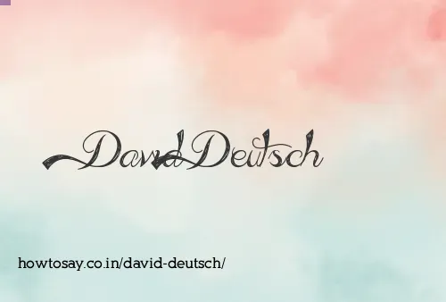 David Deutsch
