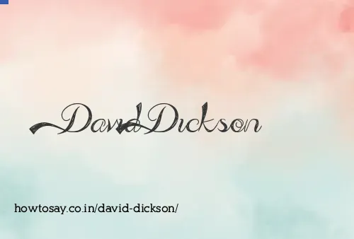 David Dickson