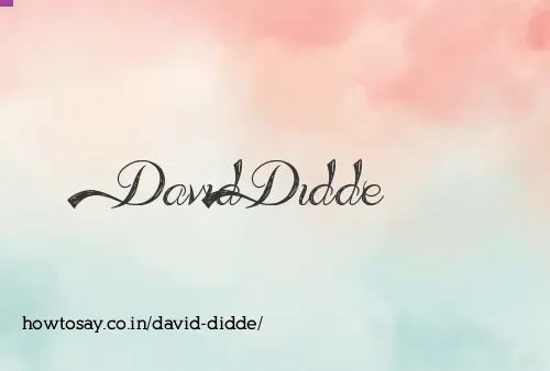 David Didde