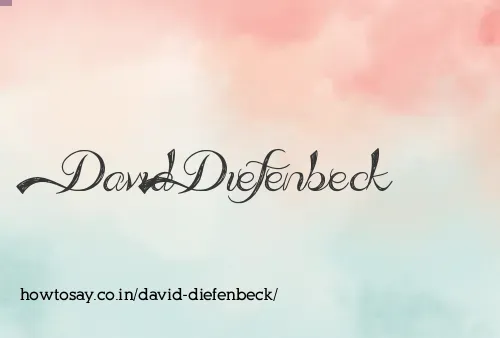 David Diefenbeck