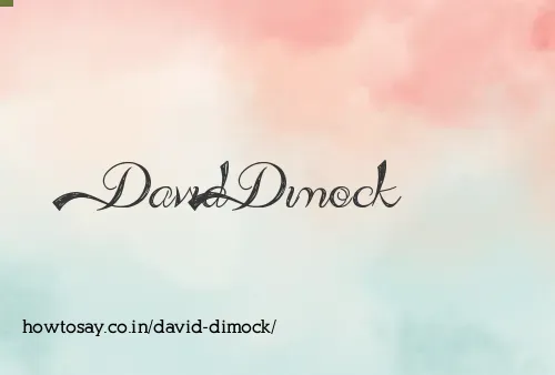 David Dimock
