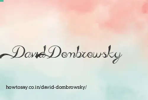 David Dombrowsky