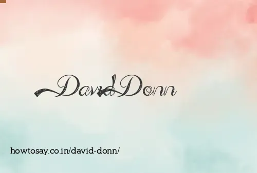 David Donn