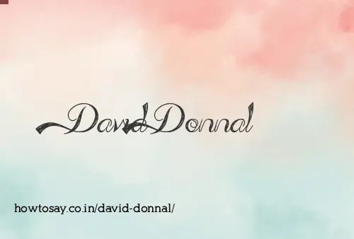 David Donnal