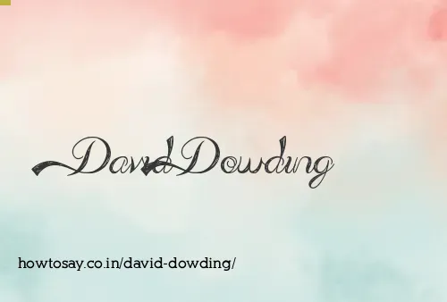 David Dowding