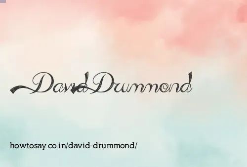 David Drummond