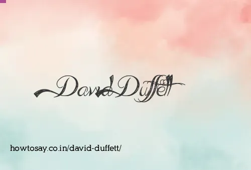 David Duffett
