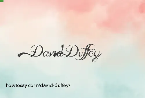 David Duffey