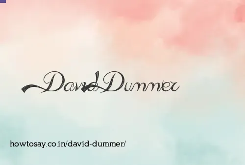 David Dummer