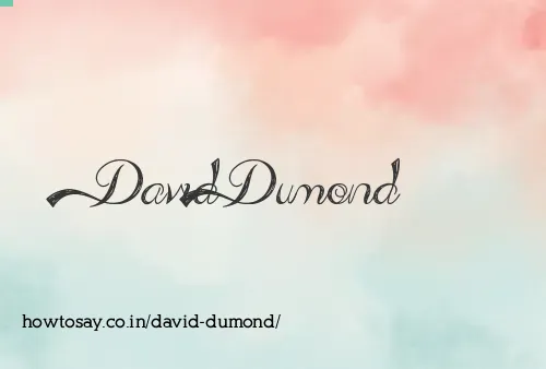 David Dumond