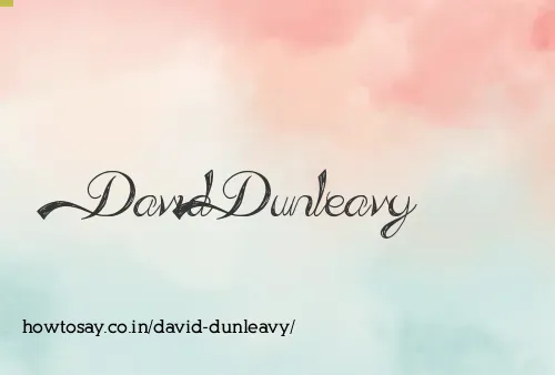 David Dunleavy