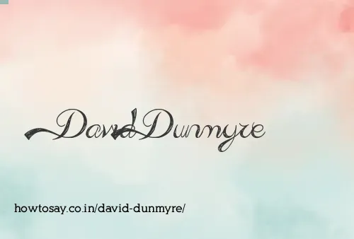David Dunmyre