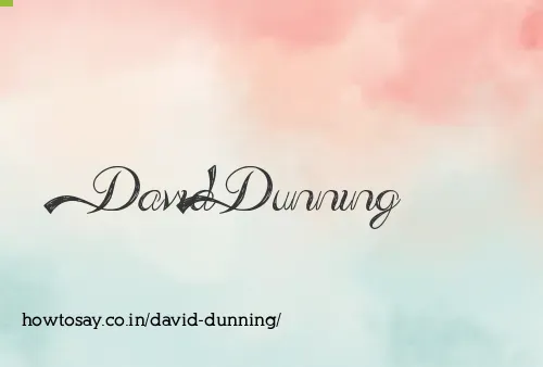 David Dunning