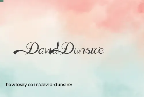 David Dunsire
