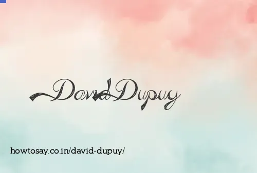 David Dupuy
