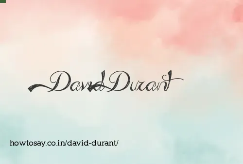 David Durant