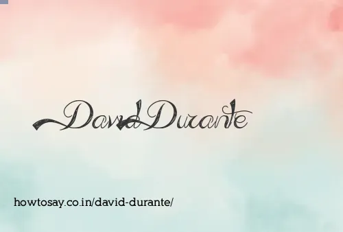 David Durante