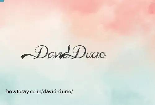 David Durio