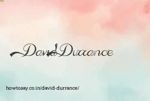 David Durrance