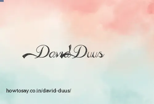 David Duus