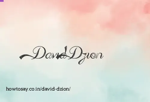 David Dzion