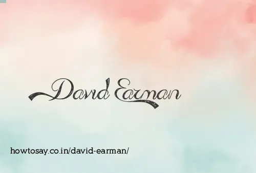 David Earman