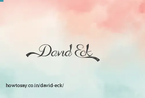 David Eck