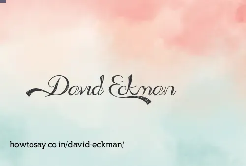 David Eckman